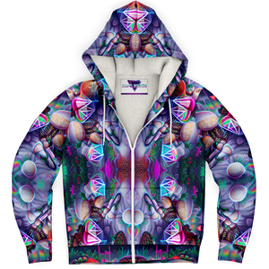 Psychoactive Romans Microfleece Zip up Hoodie - DopeDesignClothing