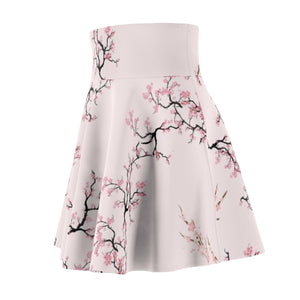 Sakura Cherry Blossom Skater Skirt - DopeDesignClothing