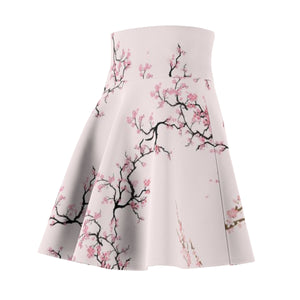 Sakura Cherry Blossom Skater Skirt - DopeDesignClothing