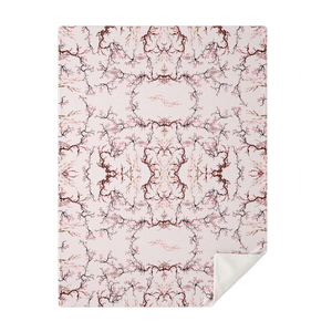 Sakura Cherry Blossom Microfleece Throw Blanket - DopeDesignClothing